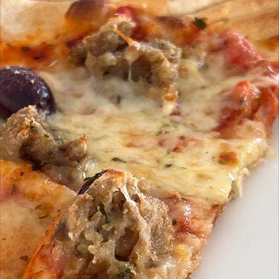 Regular with meatball and Olives