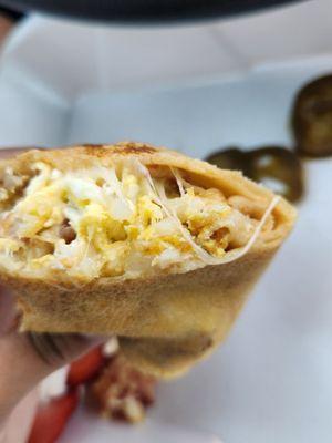 Crepe burrito.