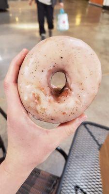 Coffee glazed donut