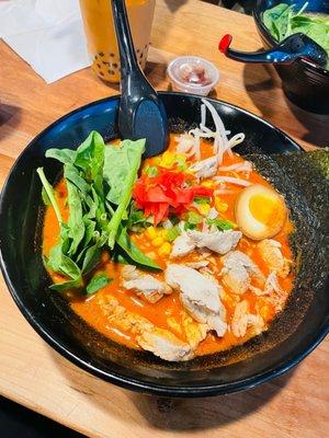 ##8 Spicy Miso Ramen w/chicken instead of pork