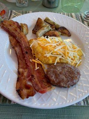 The breakfast plate as if the pastries aren't enough.