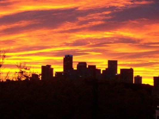 Sunrise in Highlands, Denver. BRONCOS sunrise!