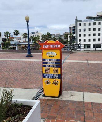 Promenade by the Convention Center.