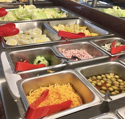 American style salad bar.