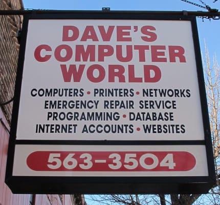 Dave's Compter World, 105 W. Third St.,  Brookston, Indiana.