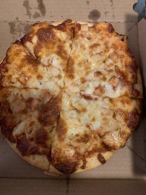 Small bbq chicken pizza