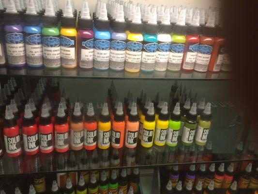 Some of the Tattoo inks we carry