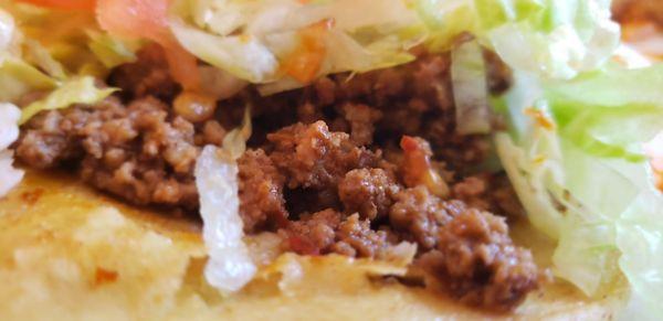 The ground beef taco