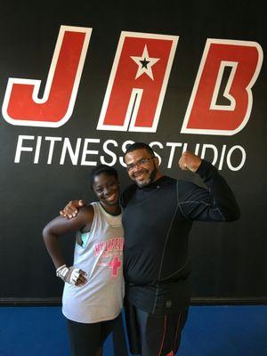 Working on a fitness go together. At JAB fitness