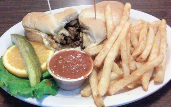 Philly cheesesteak, meh