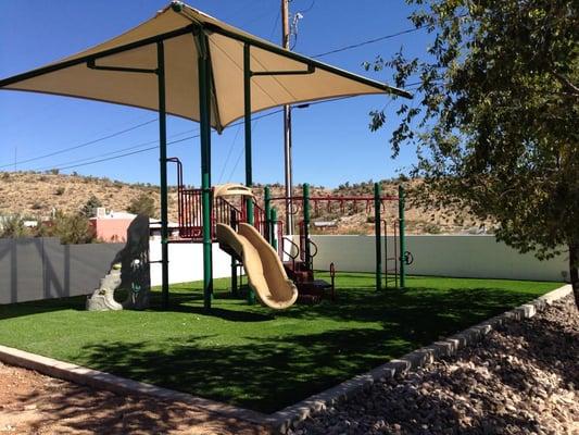 Keep your children safe with our padded turf system.