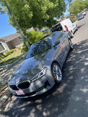 BMW 530e received our full detail wash