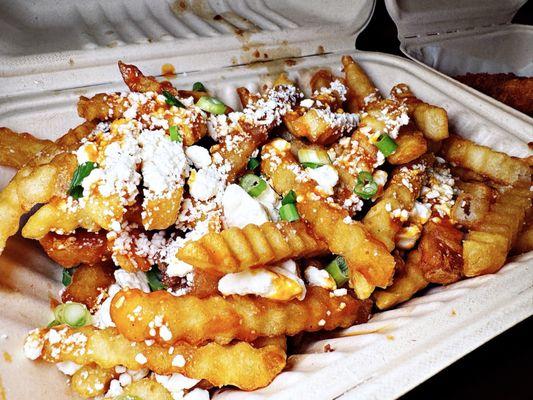 If you like feta and garlic, do not sleep on Not Just Fish n Chips' Smoked Garlic Fries!