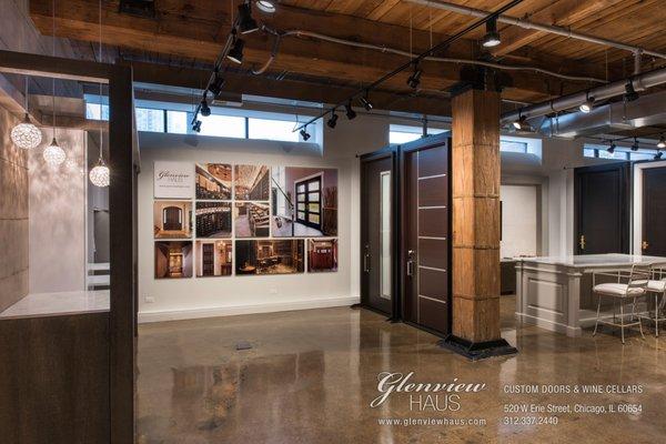 Glenview Haus Showroom – Custom Doors, Wine Cellars & Cabinets http://www.glenviewhaus.com/