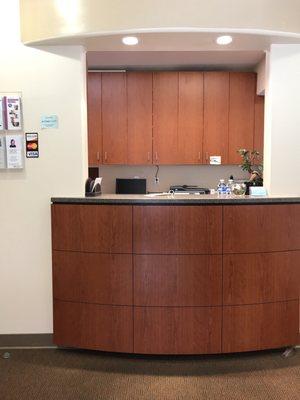 The front desk