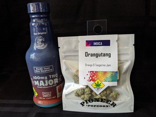 100mg Major for $15. 3.5 grams Orangutang Popcorn Nuggets for $30.