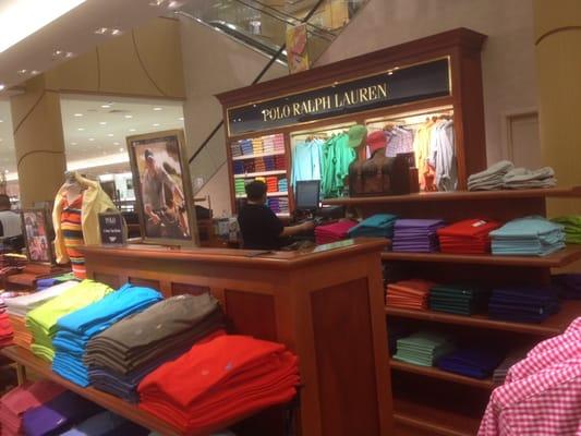 Ralph Lauren section on first floor near escalators - convenient.