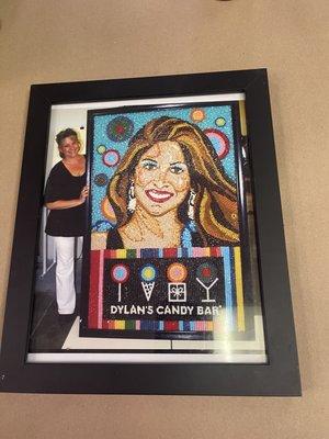 super interesting & fun fact: owner made a jelly bean art work for Ralph Lauren's daughter's candy company