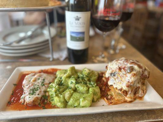 This trio was on point. one of the best Gnocchi EVER! light and fluffy.