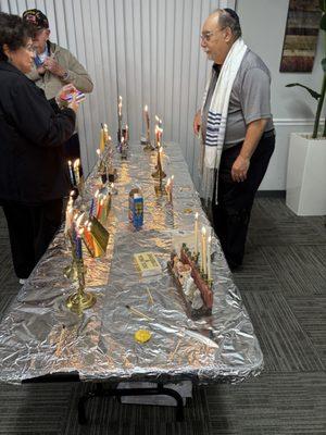 Lighting the Menorahs and Shabbat/Chanukah Service 2024