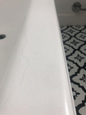 this is the texture they left the first time they came to paint my tub.