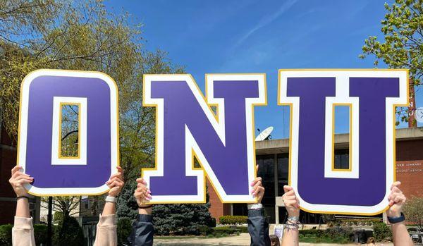 PVC cut letters - Olivet Nazarene University