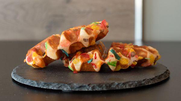 Fruity Pebbles Waffles