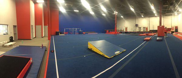 Recreational Gymnastics space. Open for classes, open gyms and birthday parties.