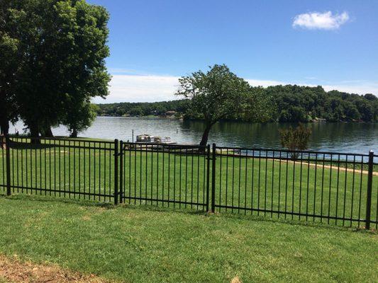 Ornamental Iron Fence with Gate