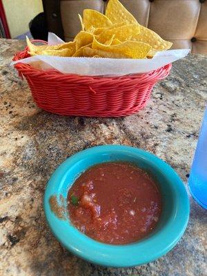 Great salsa and chips!