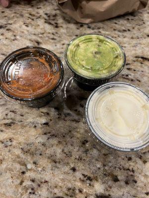 $5.99 for 2 Oz cup of queso  $5.99 for 2 Oz cup of salsa  $5.99 for 2 Oz cup of guacamole