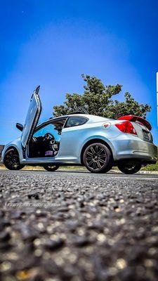 Check out George's Scion TC from California showing off a lambo door kit by Vertical Doors, Inc. 

Lambo door hinge conversion kit