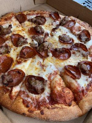 Pepperoni and sausage