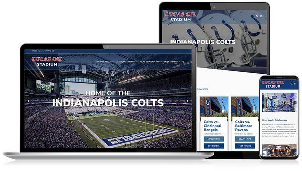 Lucas Oil Stadium WordPress Website Redesign