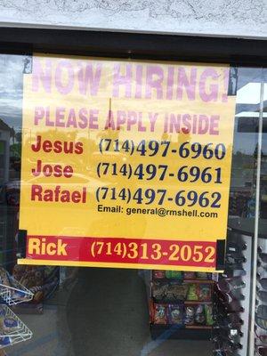 They are hiring!