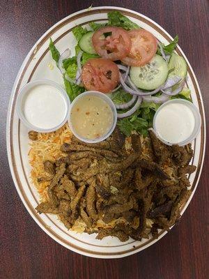 Beef Shawarma Platter