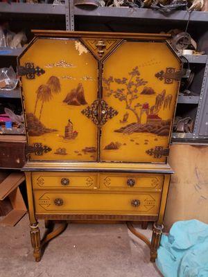 Antique Asian Cabinet - Before