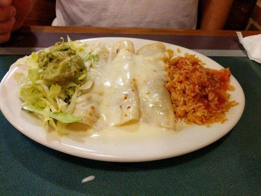 Enchiladas Blanca's! Yummy!