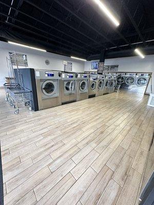 Laundry area with baskets