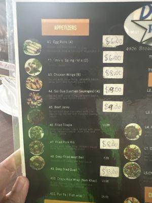 Menu part 1