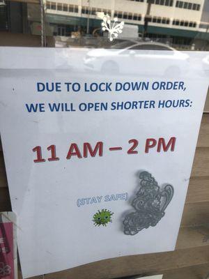 NEW HOURS