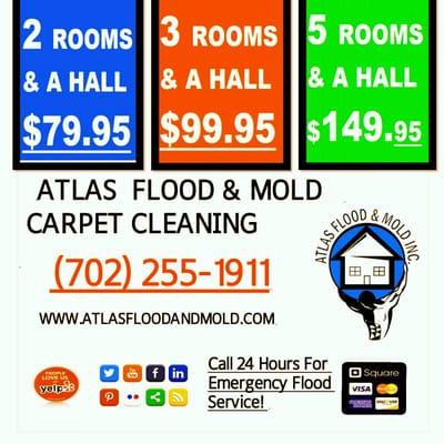 Atlas Flood & Mold Summer Carpet Cleaning Special