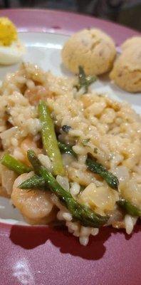 Shrimp and Asparagus Parmesan Risotto