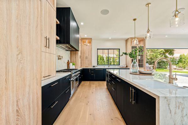 Gorgeous kitchen with warm, inviting features and marble countertops--perfectly captured for a recent listing!