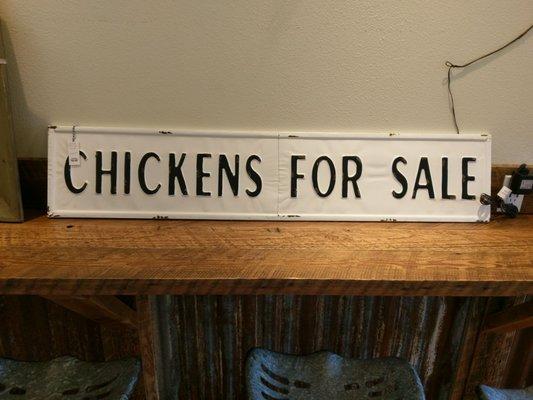 They also sell chickens...