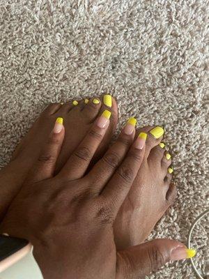 Deluxe pedicure & Dip powder manicure with nails