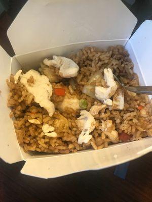 "Chicken" fried rice...