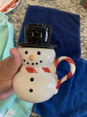 Snowman Williams Sonoma mug