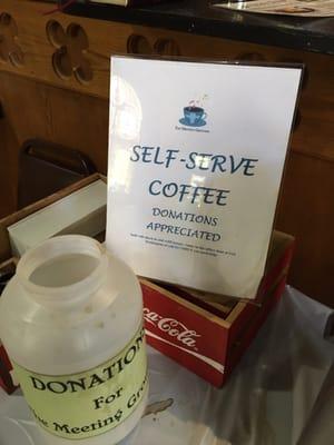 Self serve coffee