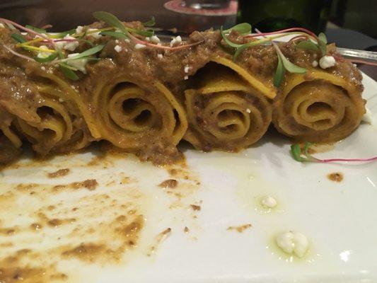 Pasta bolognese - the pasta spirals were great!